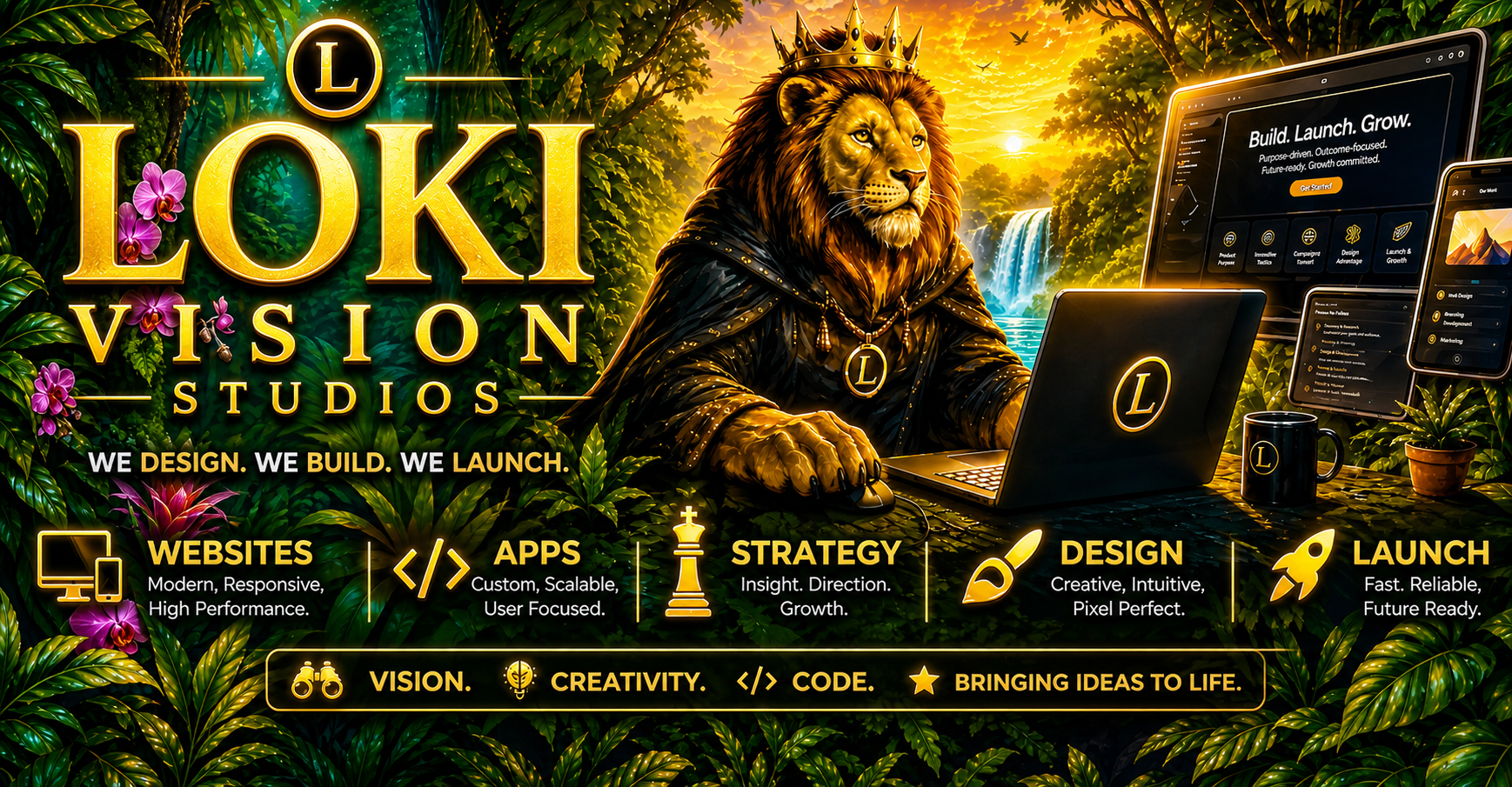 Loki Vision Studios — We Design. We Build. We Launch.